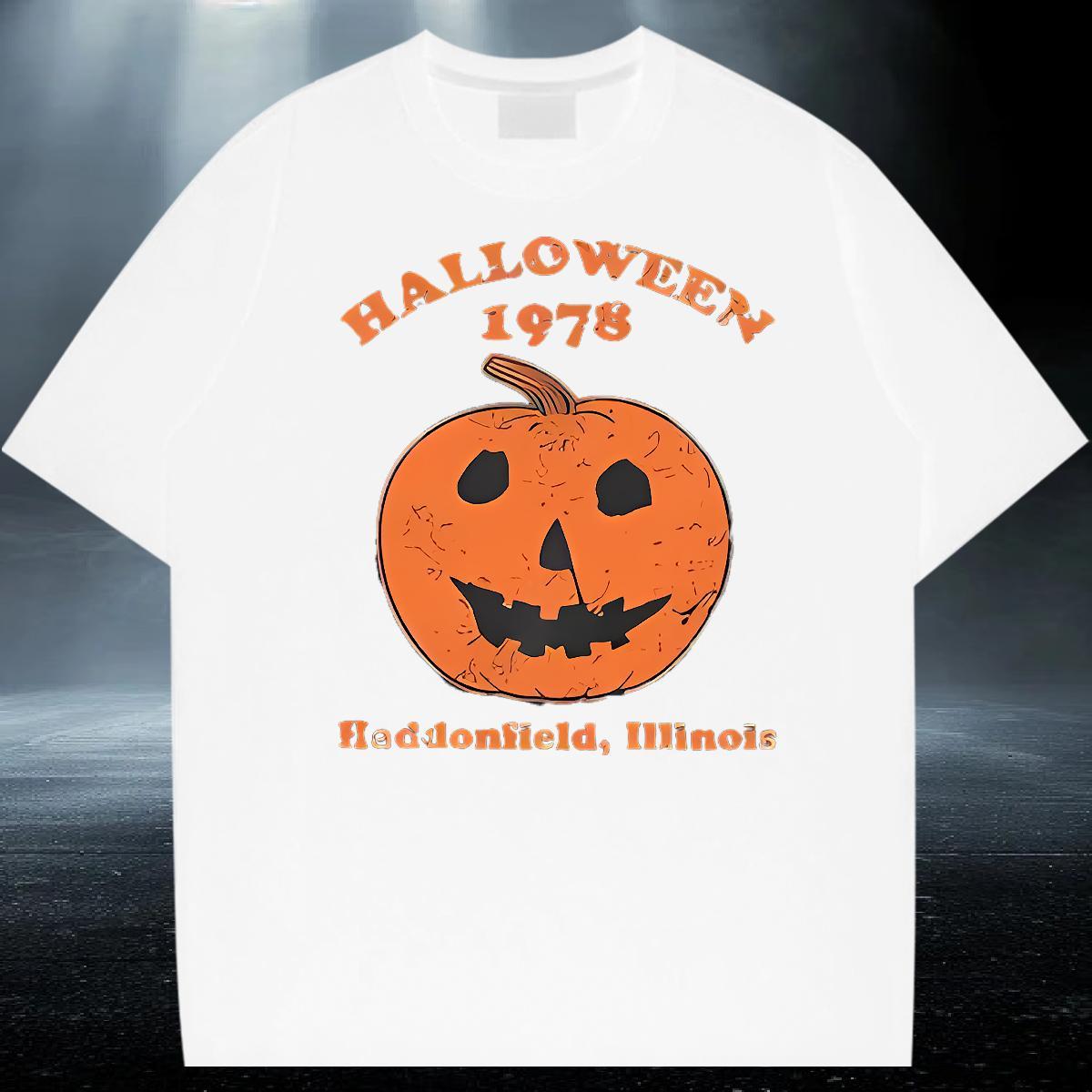 Classic Man T Shirts 230g Pure Cotton halloween Street Clothings Round Neck Short Sleeve Unisex Mens Tshirts Plus Size Custom