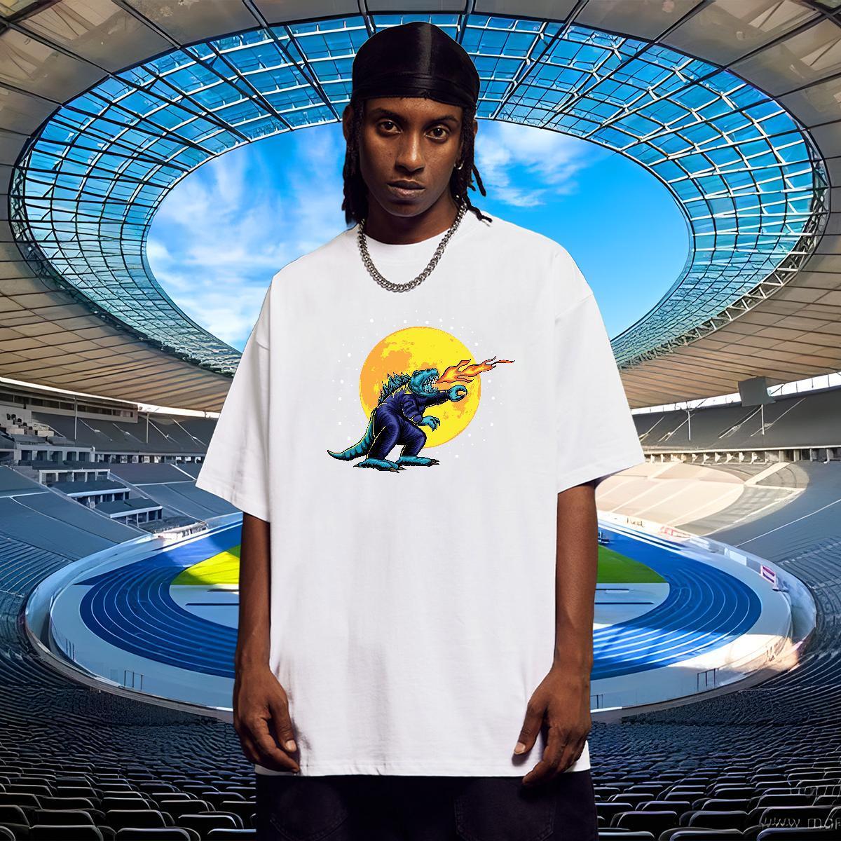 Popular Men Tshirts 100% Cotton 230g Street ET Custom Print Plus Size Round Neck Short Sleeve Fashion Design Men T Shirts Polos