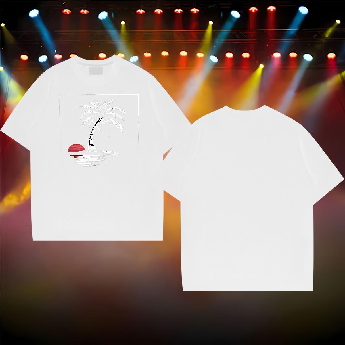 Brand T Shirts Men 230g Pure Cotton beach Daily Wear Clothings Short Sleeve O-Neck Soft Men Tops Tees Graphic