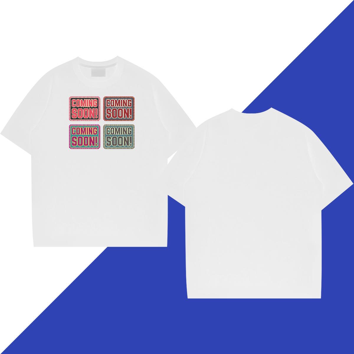 Classic Men Tops Tees 230g 100% Cotton Home Outdoor letter Floral Print Breathable Short Sleeve Custom T-Shirts Clothes