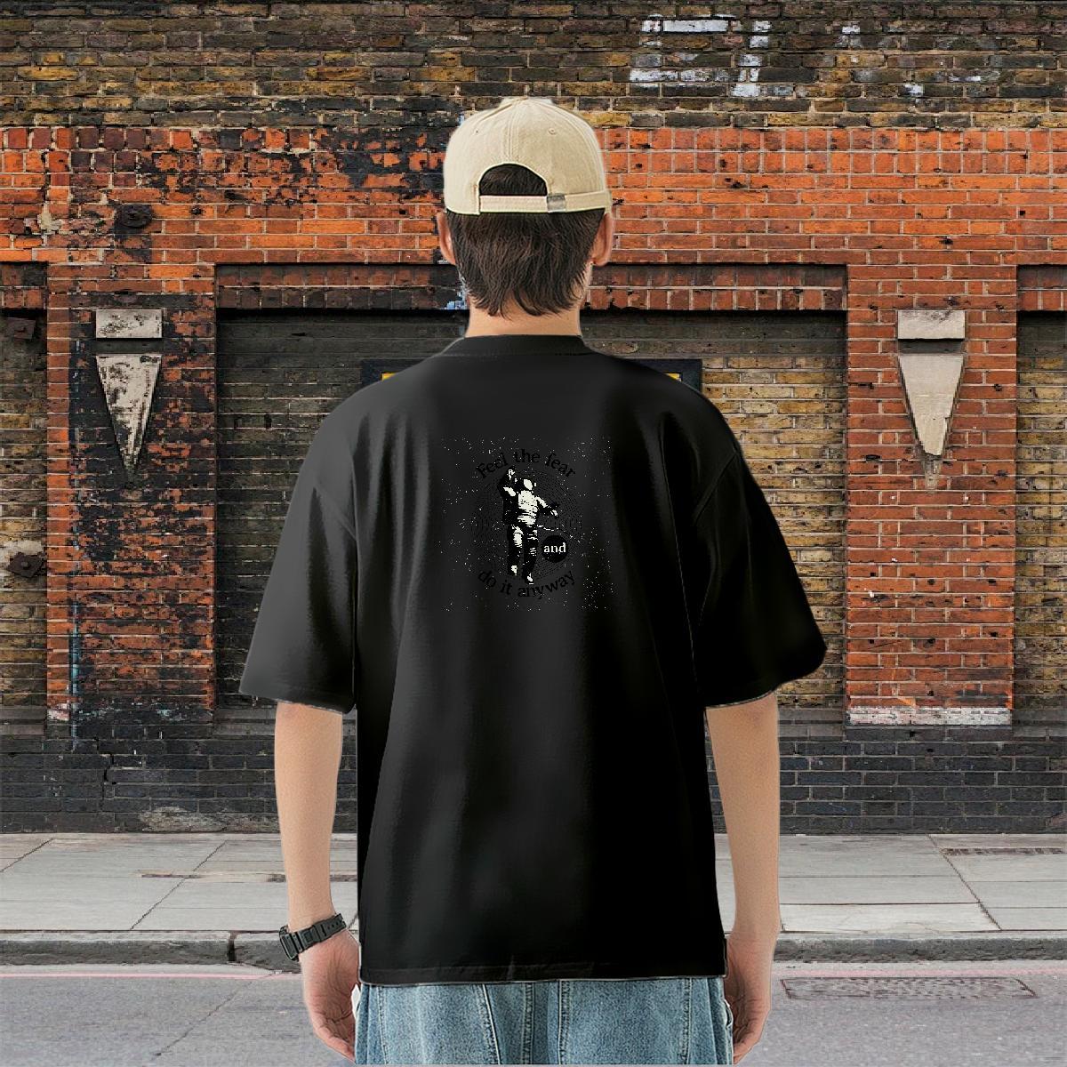 Brand T-Shirts spaceman Tees 230g 100% Cotton Casual Daily Wear Popular DIY Pure Cotton Tshirts