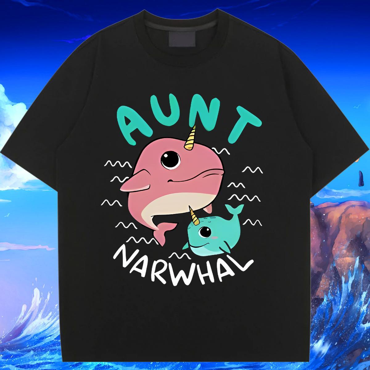 Nice Women T Shirts Breathable Short Sleeve Unisex Tshirts Cartoon Printing L-4XL dolphin Sport 230g Cotton 2024 DIY Tops Tees