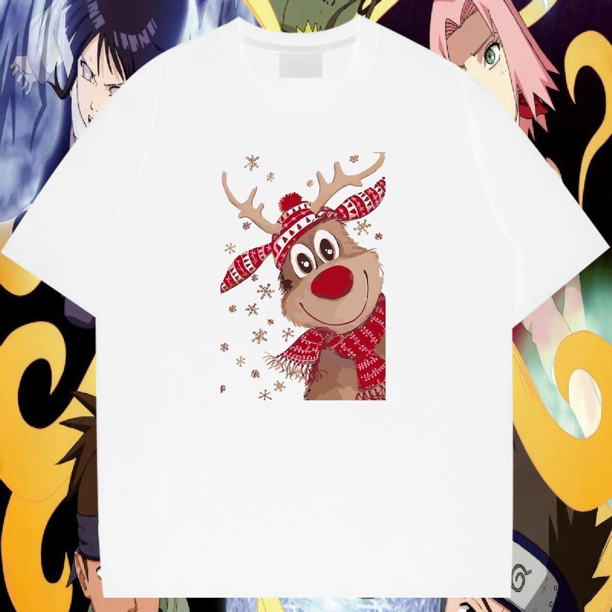 New Arrival Mens T Shirts 100% Cotton 230g Christmas Outdoor Tops Short Sleeve Soft Comfortable Men Tshirts Oversized 4XL