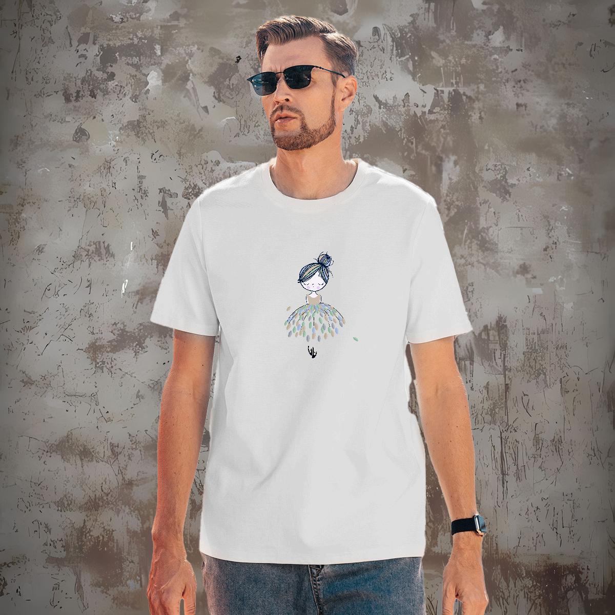 Mens T Shirts 100% Cotton 230g painting Street wear Hip Hop Short Sleeve O-Neck Custom Cartoon Men Clothes T-Shirt New Designer Loose Tops