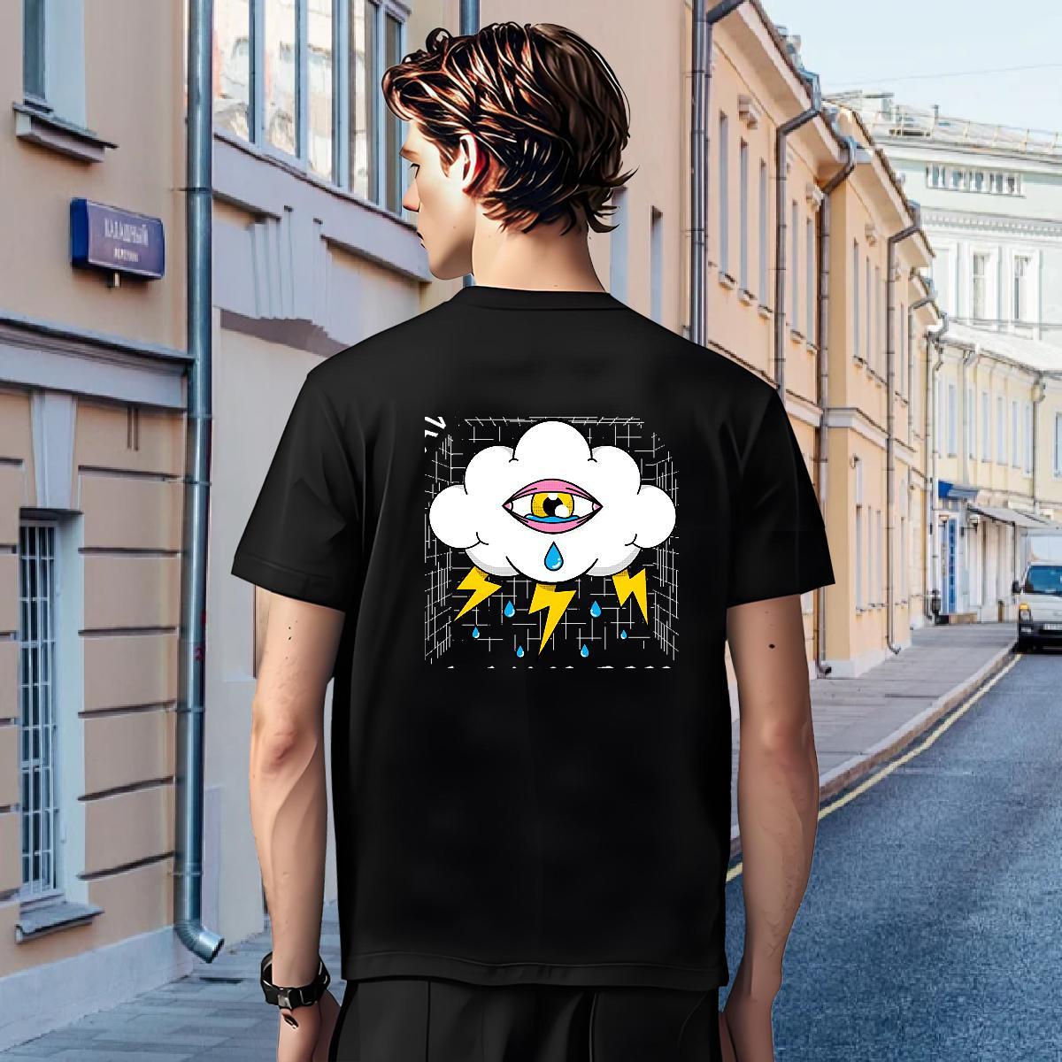 T shirt 230g Cotton eyes Daily Outfit Crew Neck Breathable Oversized 4XL Tshirt for Man Woman Designer Fashion Classic Tops