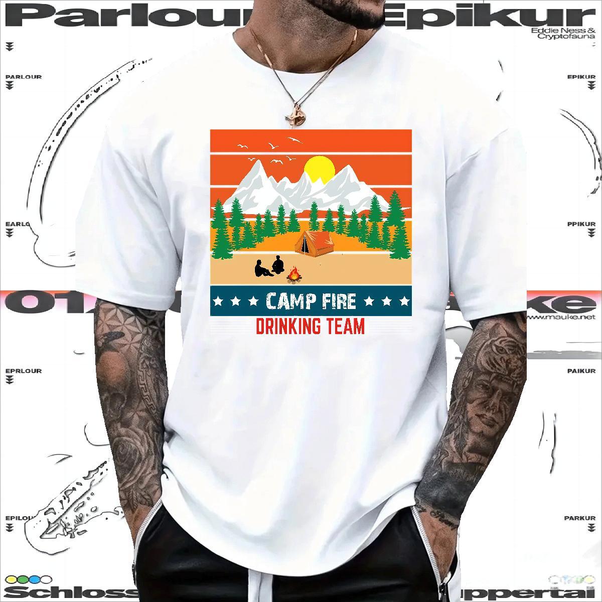 Designer Fashion T Shirts Men 230g 100% Cotton tree High Street Hip Hop Clothings O Neck Short Sleeves Comfortable Men Tshirts Oversized 3XL 4XL