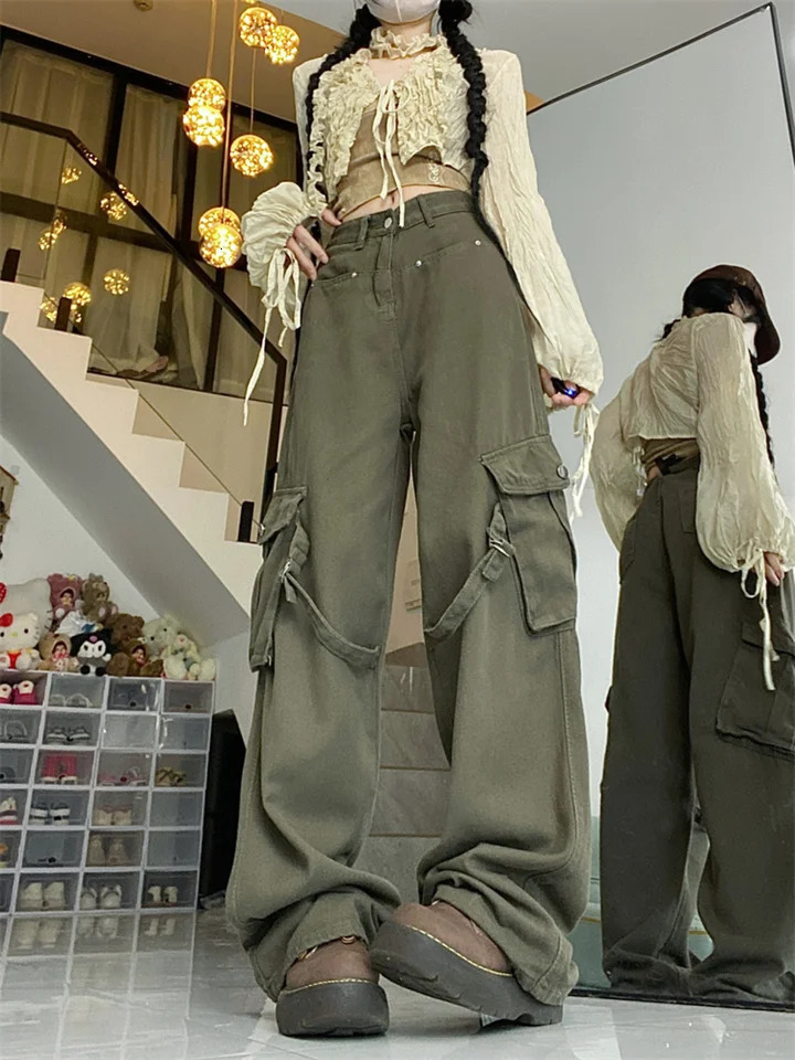 American Vintage Jeans Pants for Women Casual All-match Pant Jeans Women Spring Summer Fashion Trousers 240806