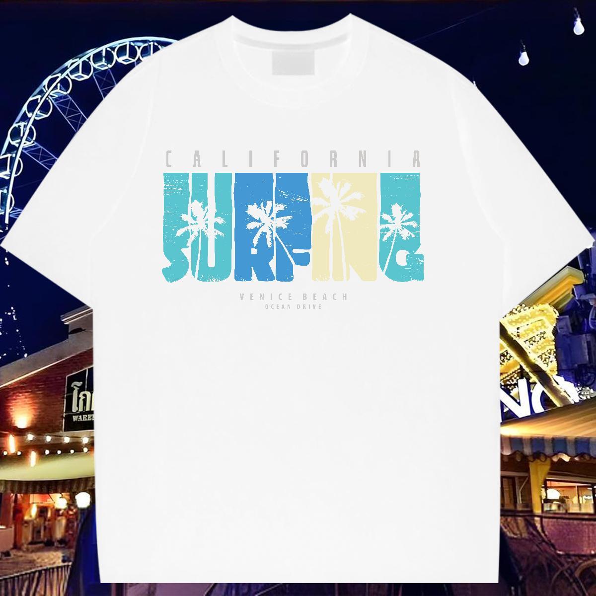 Comfortable T-Shirts Breathable Women Tees Black Oversized tree Casual 230g 100% Cotton 2024 Tee Shirt