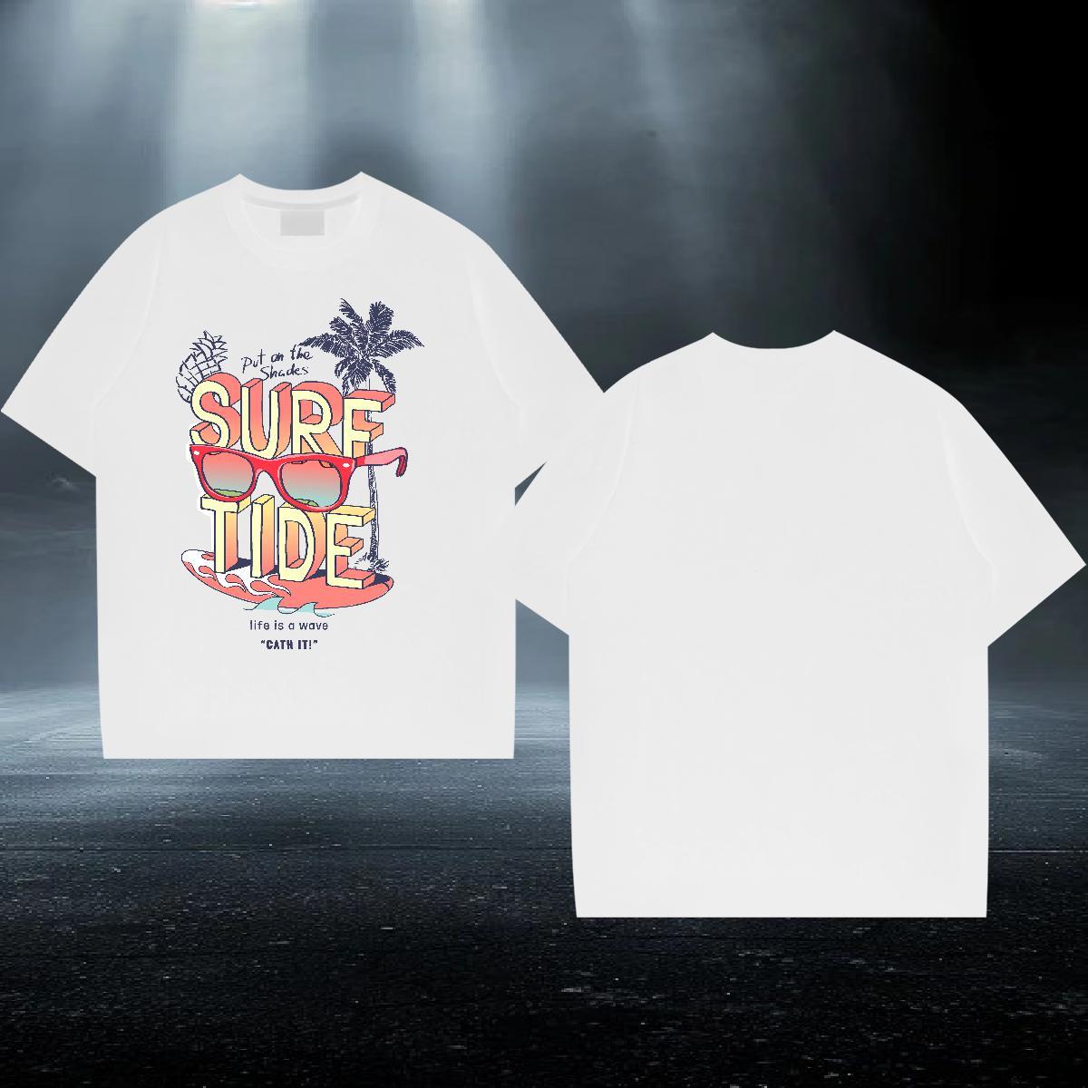 Designer T-Shirts for Men 230g Pure Cotton tree Hip Hop Street Tees Shirts Breathable Soft Classic Men Tees Anime Print