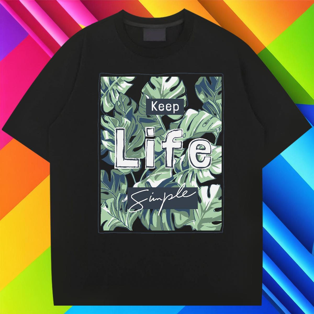 High Quality Couples T Shirts 230g 100% Cotton Casual Daily Wear tree Cartoon Print Breathable Short Sleeve 2024 DIY Men T Shirts Clothes