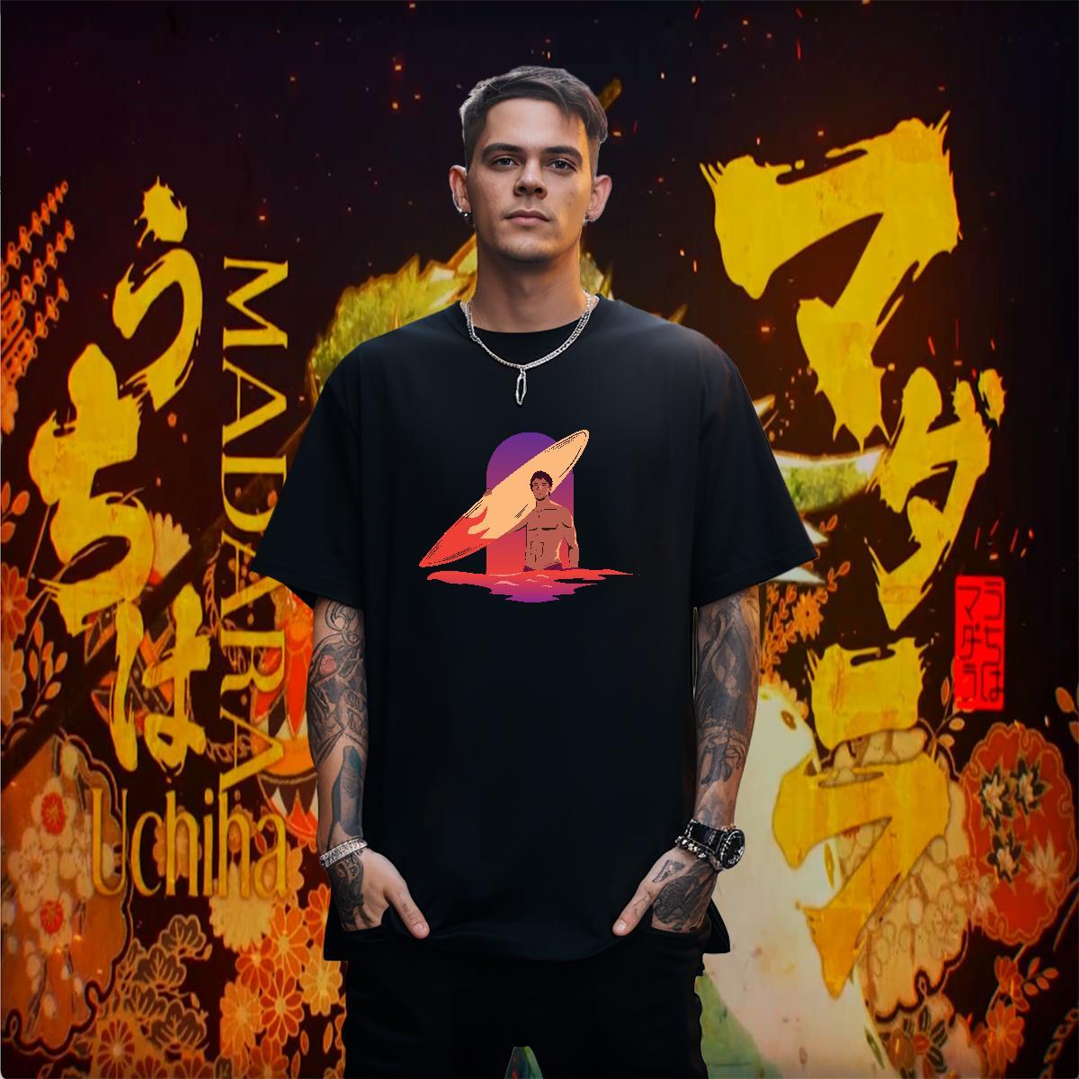 Mens T Shirts 230g Pure Cotton portrait Street Wear Breathable Short Sleeve Plus Size Cartoon Mens Tshirts Casual New Brand Clothes