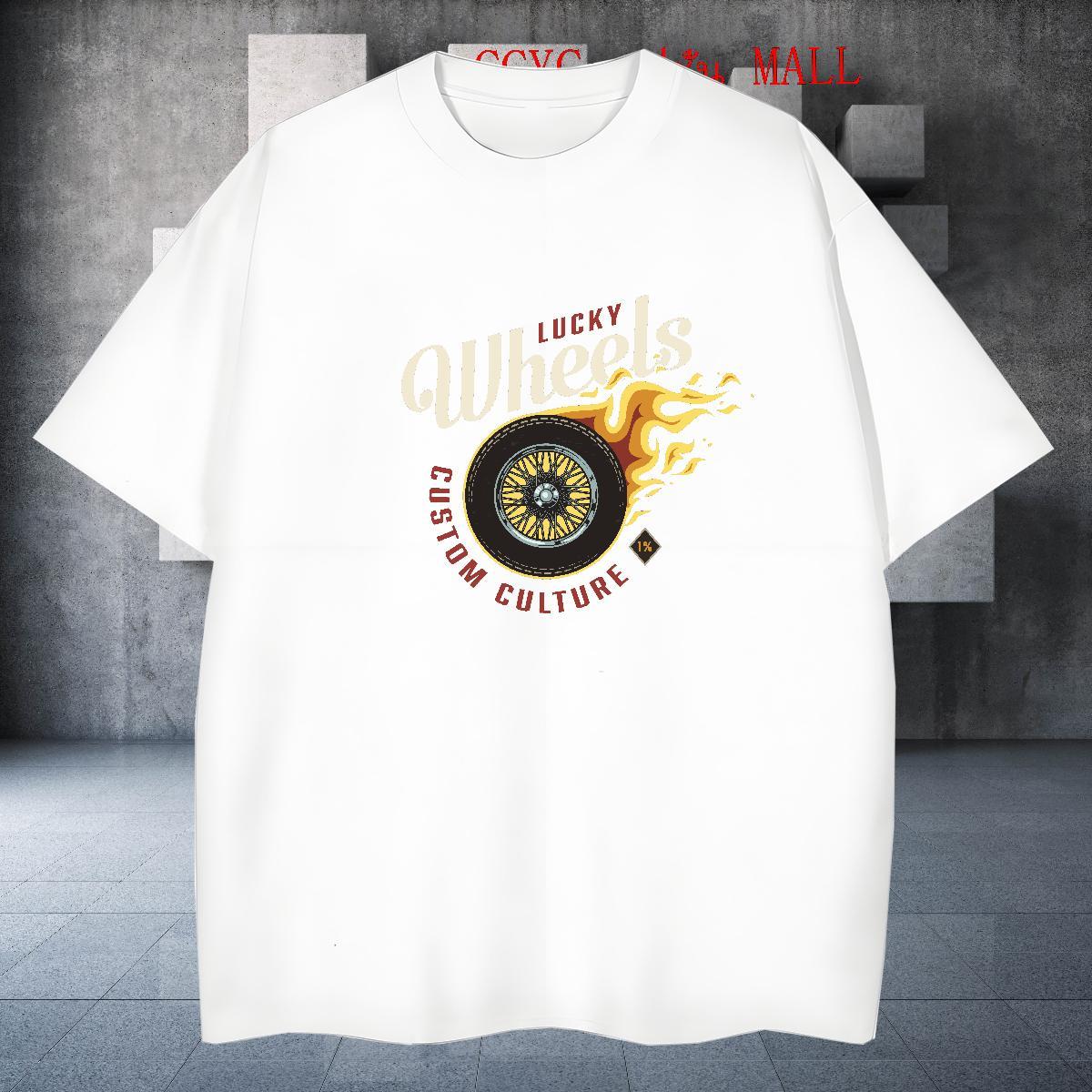 Cool Design Men Tops Tees 100% Cotton 230g Street Casual tool DIY Printed Crew Neck 2024 Summer T-Shirts Clothes