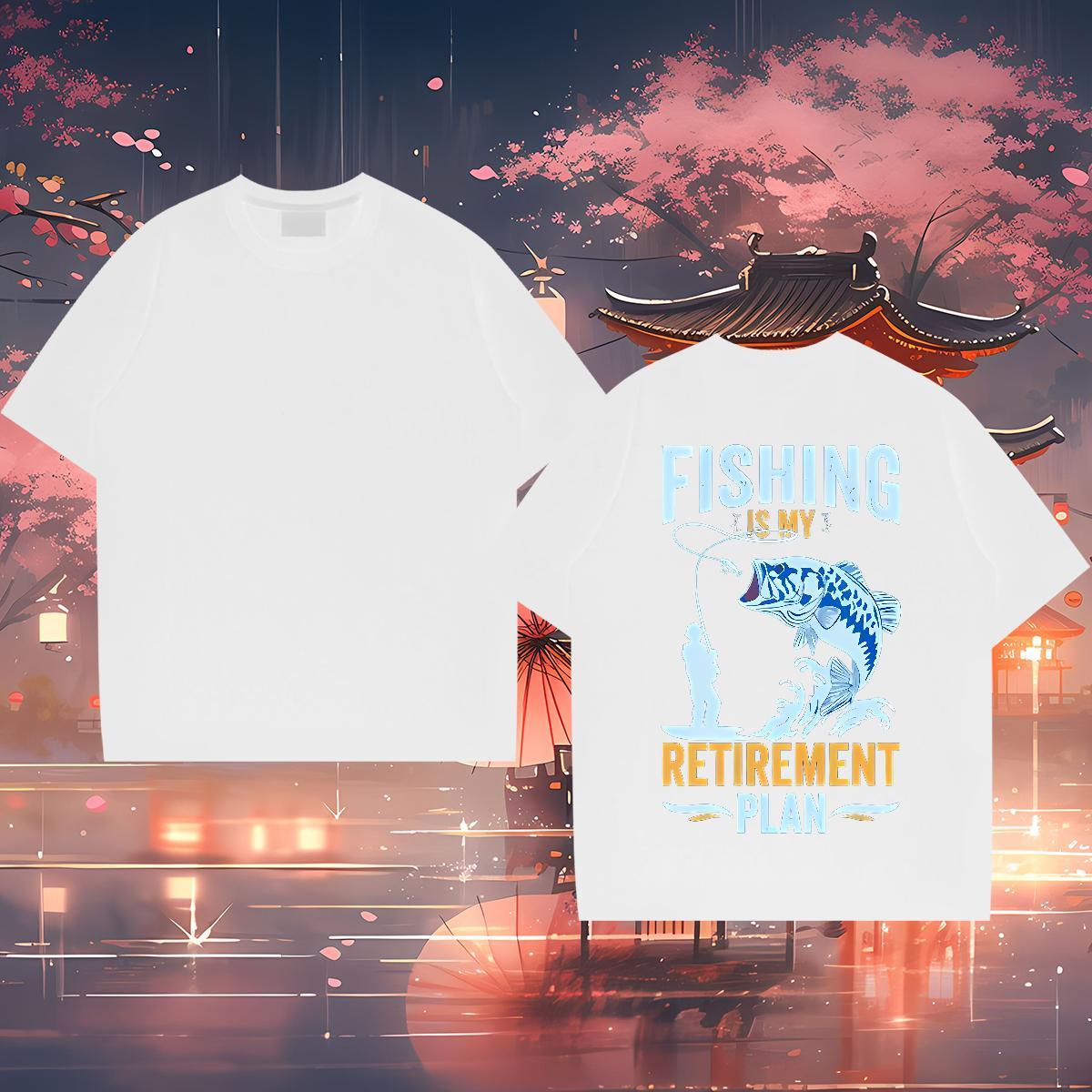 Wholesale Men T Shirts 230g Pure Cotton Home Outdoor Tee Shirt O-Neck Short Sleeve Soft Men Tops Tees Custom Print Plus Size