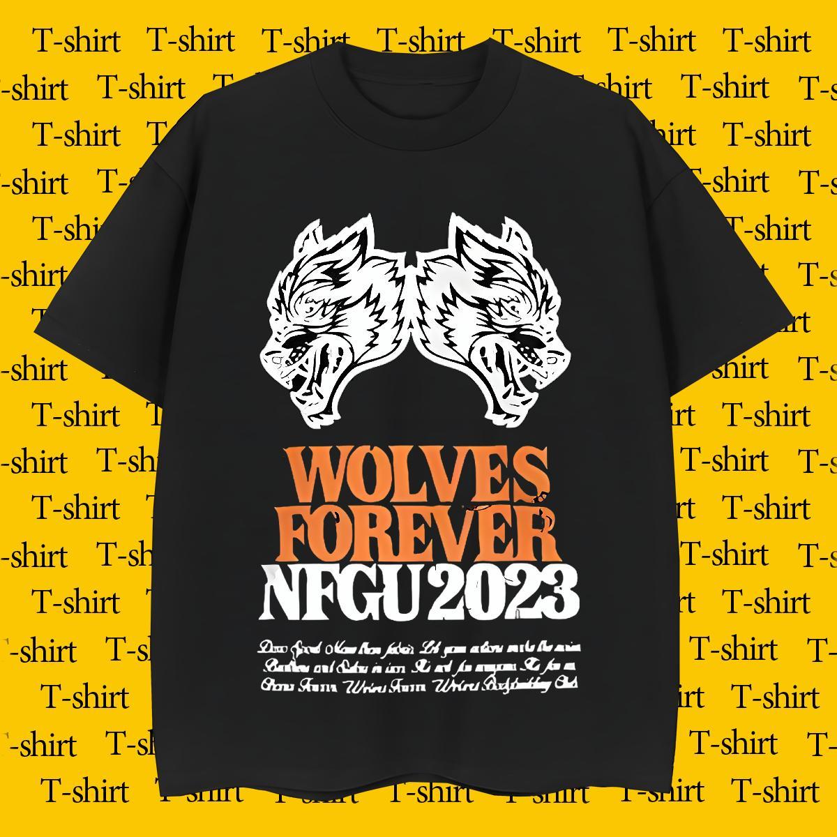 T Shirts Men 100% Cotton 230g wolf Anime Printing Street O Neck Short Sleeves Custom Printed Men Tshirts 2024 Summer High Quality Tees Shirts
