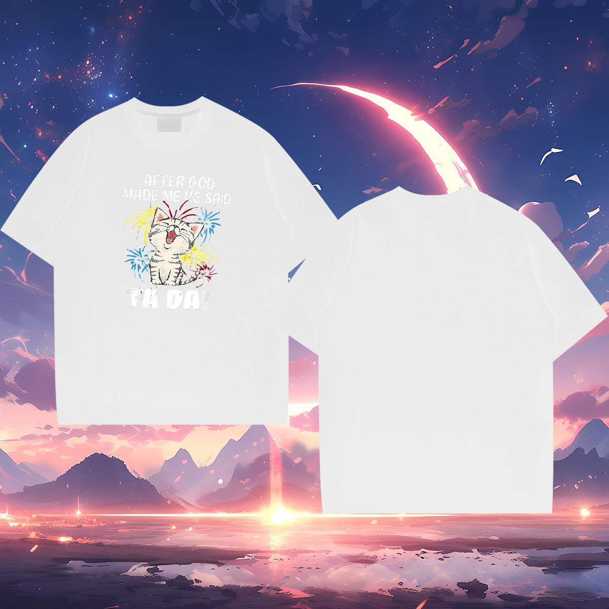 Designer Mens T Shirts 230g Pure Cotton cute Street Tops Short Sleeve Soft Comfortable Mens Tshirts Cartoon Printing L-4XL