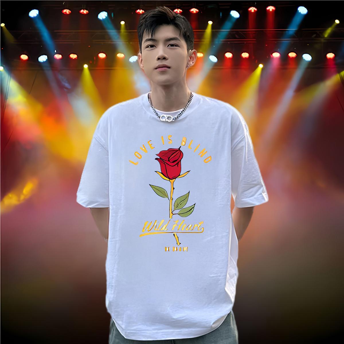 Wholesale T shirt 230g Cotton flower Summer Casual Tee Shirt Breathable Soft Unisex Men Tshirts Custom Printed