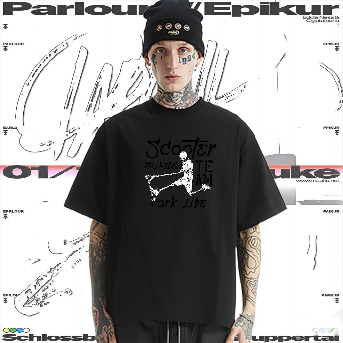 2024 Designer Mens T Shirts logo Tops Tees 230g 100% Cotton Hip Hop Street Loose Fit Custom Anime Breathable Crew Neck Mens Tshirts