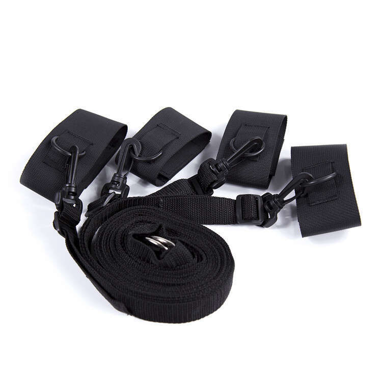 Bdsm bound set cuffs Pu leather bound bed strap set loop sex toy for men and women