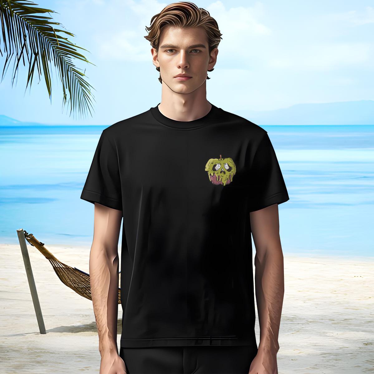 Cool Design Men Tops Tees 230g Pure Cotton rot apple T Shirts Men Street wear Hip Hop Crew Neck DIY Anime Customized Clothes