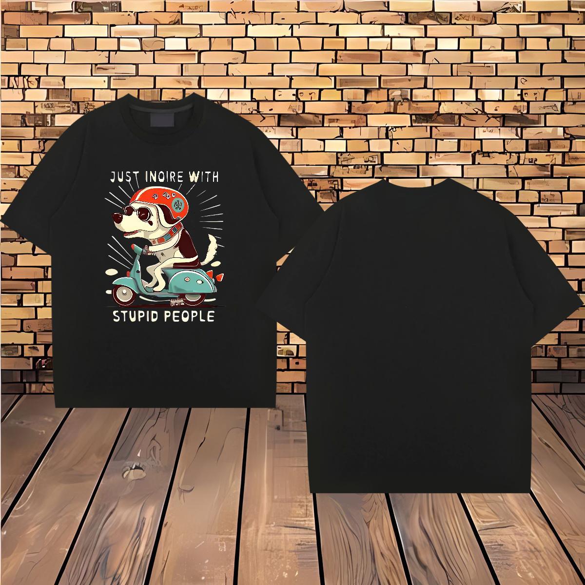 T-Shirts 230g 100% Cotton dog Summer Casual Crew Neck Breathable Custom Print Plus Size Men Tshirts Free Shipping Designer Clothings