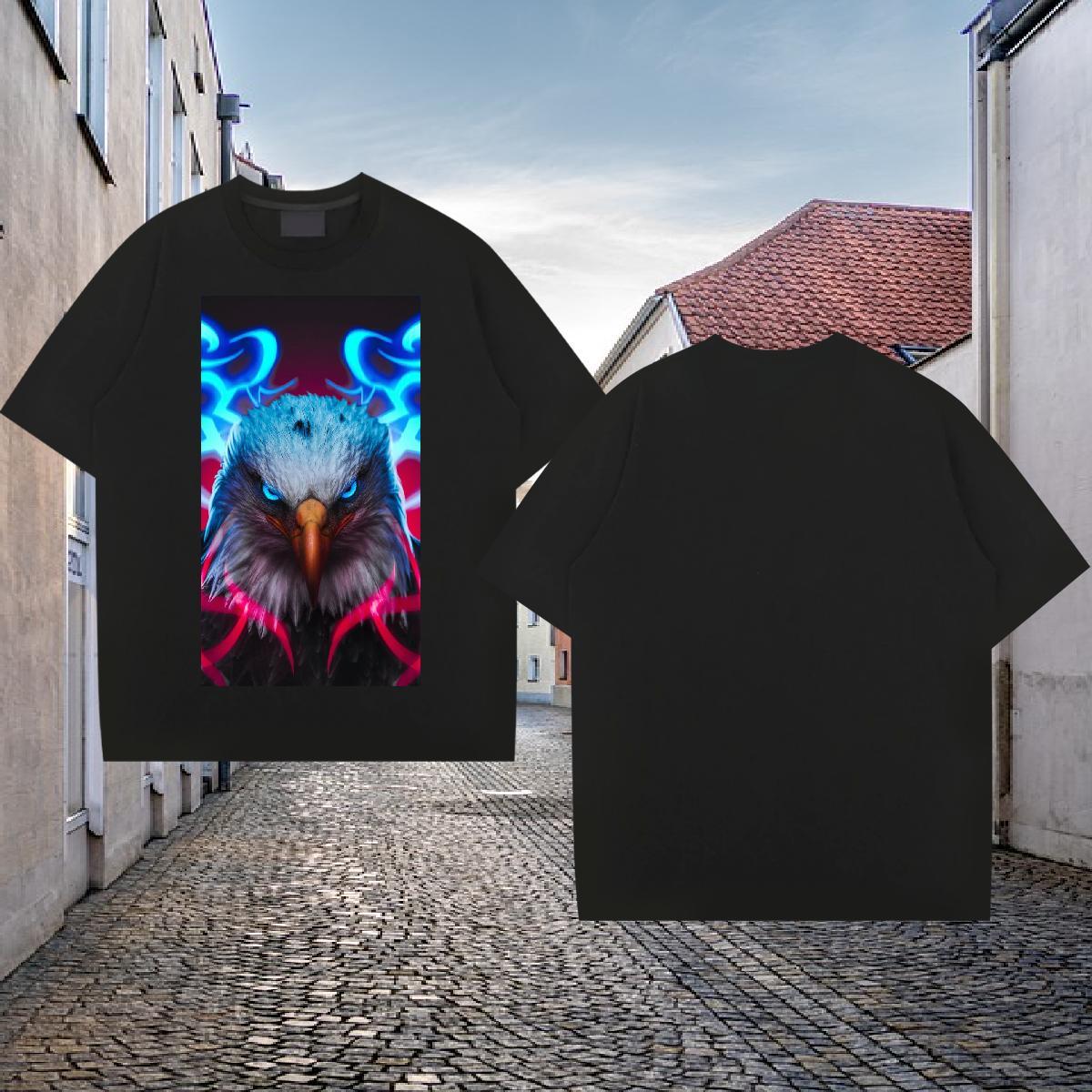 Brand T Shirt For Man 100% Cotton 230g cool Hip Hop Street Top Tees O-Neck Short Sleeve Designer Tshirt for Man Woman Black White