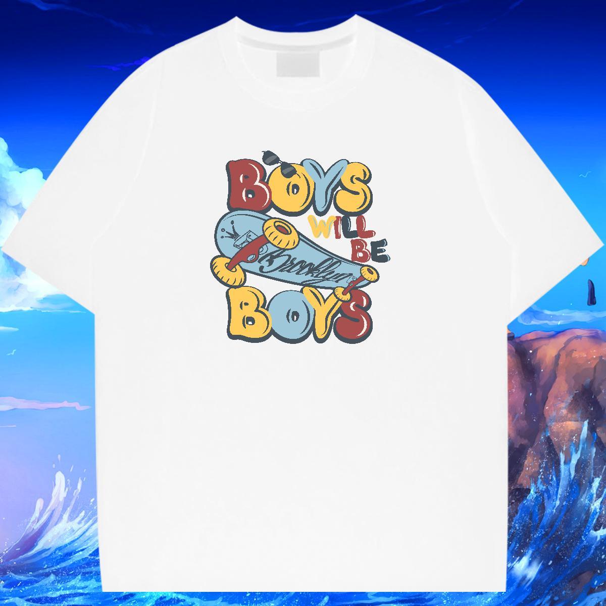 Loose Couples T Shirts 230g 100% Cotton Hip Hop Street letter Black White Short Sleeve Soft Fashion Casual Mens T Shirts Wear