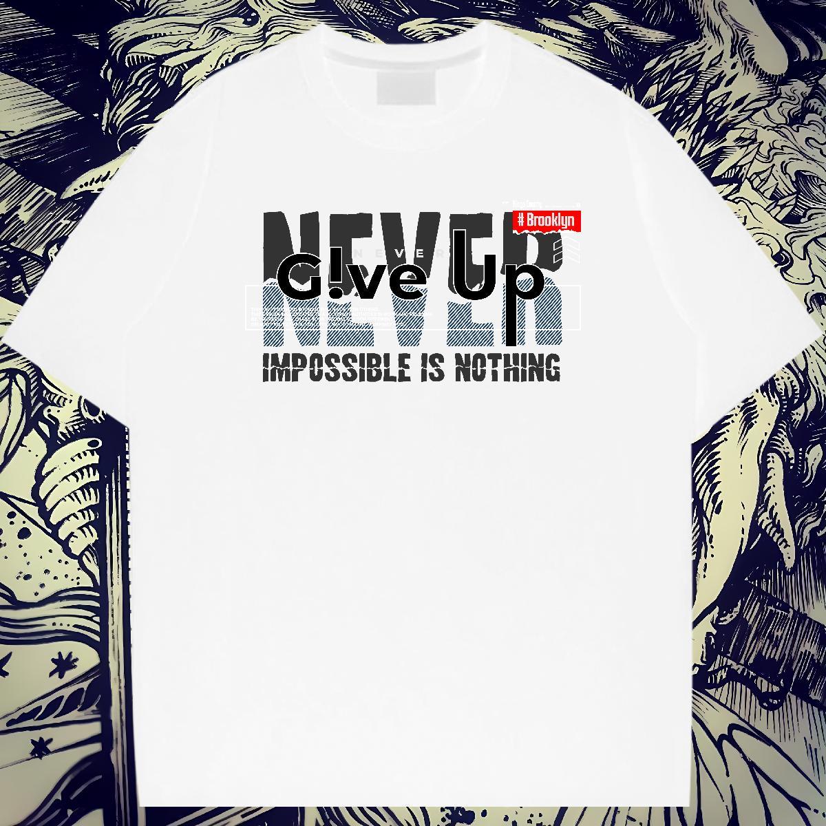 Unisex Mens Tshirts 230g Cotton Home Outdoor letter Anime Print Pure Cotton Brand Man T Shirts Clothes