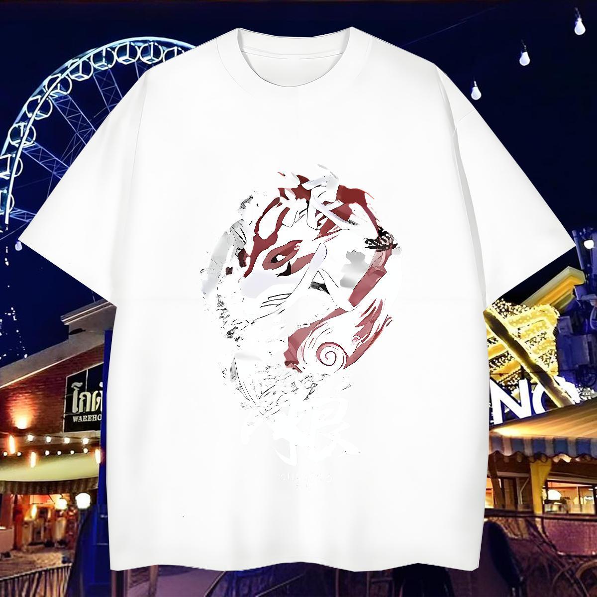 T shirt 230g Pure Cotton Line Dragon Daily Outfit Breathable Short Sleeve Custom Printing Tshirts DIY Customized Comfortable Polos