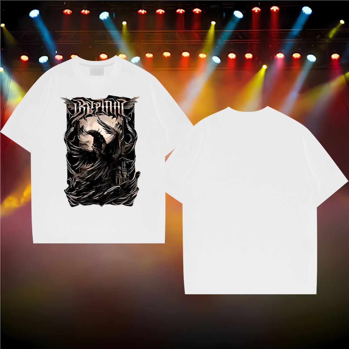 Fashion Men T Shirts 230g Cotton eagle Hip Hop Tops Tees O Neck Short Sleeves Cool Design Men Tshirts Customized Print