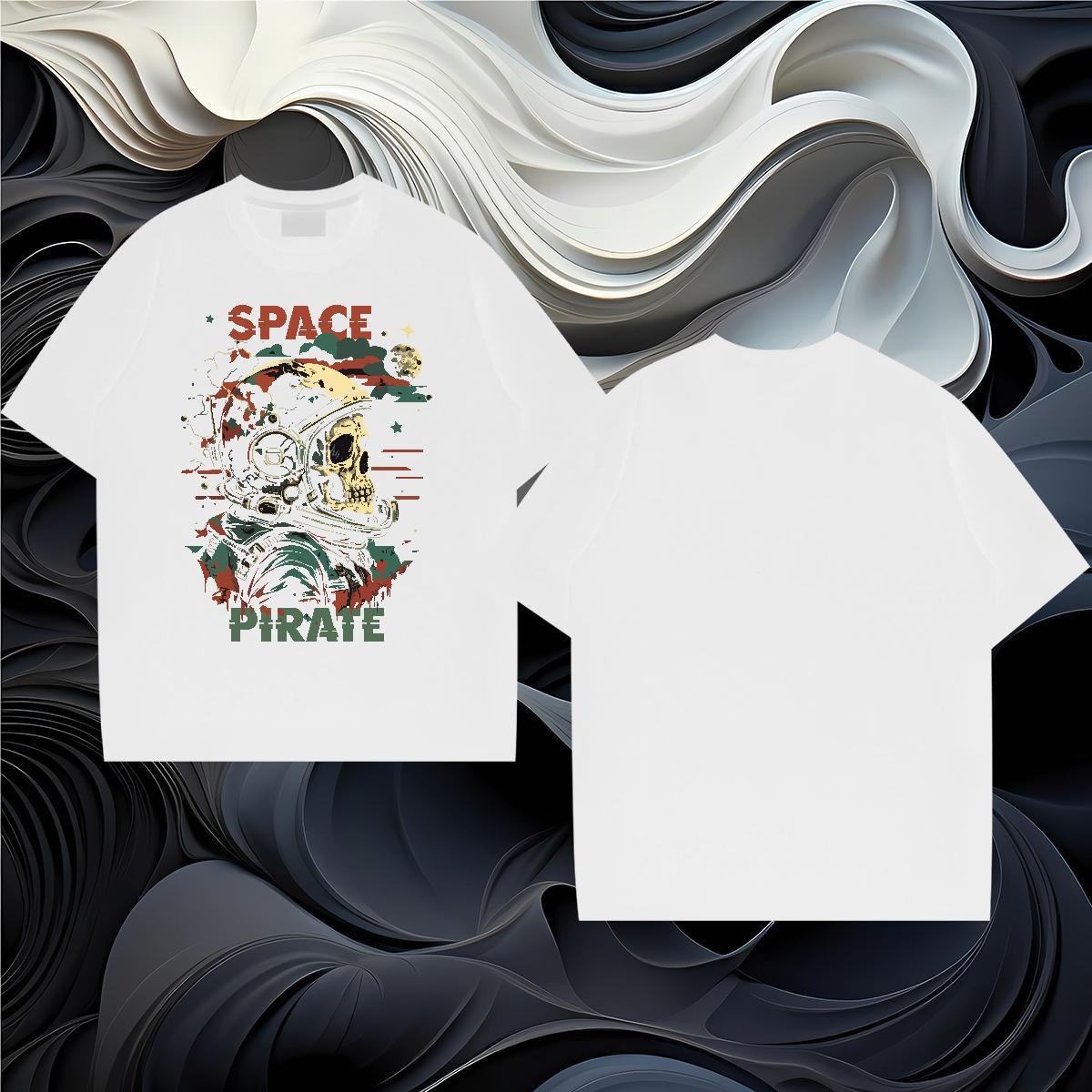 Man T Shirts 230g Pure Cotton universe Sports Casual Round Neck Short Sleeve Asian Size Mens Tshirts Wholesale High Quality Tops Tees