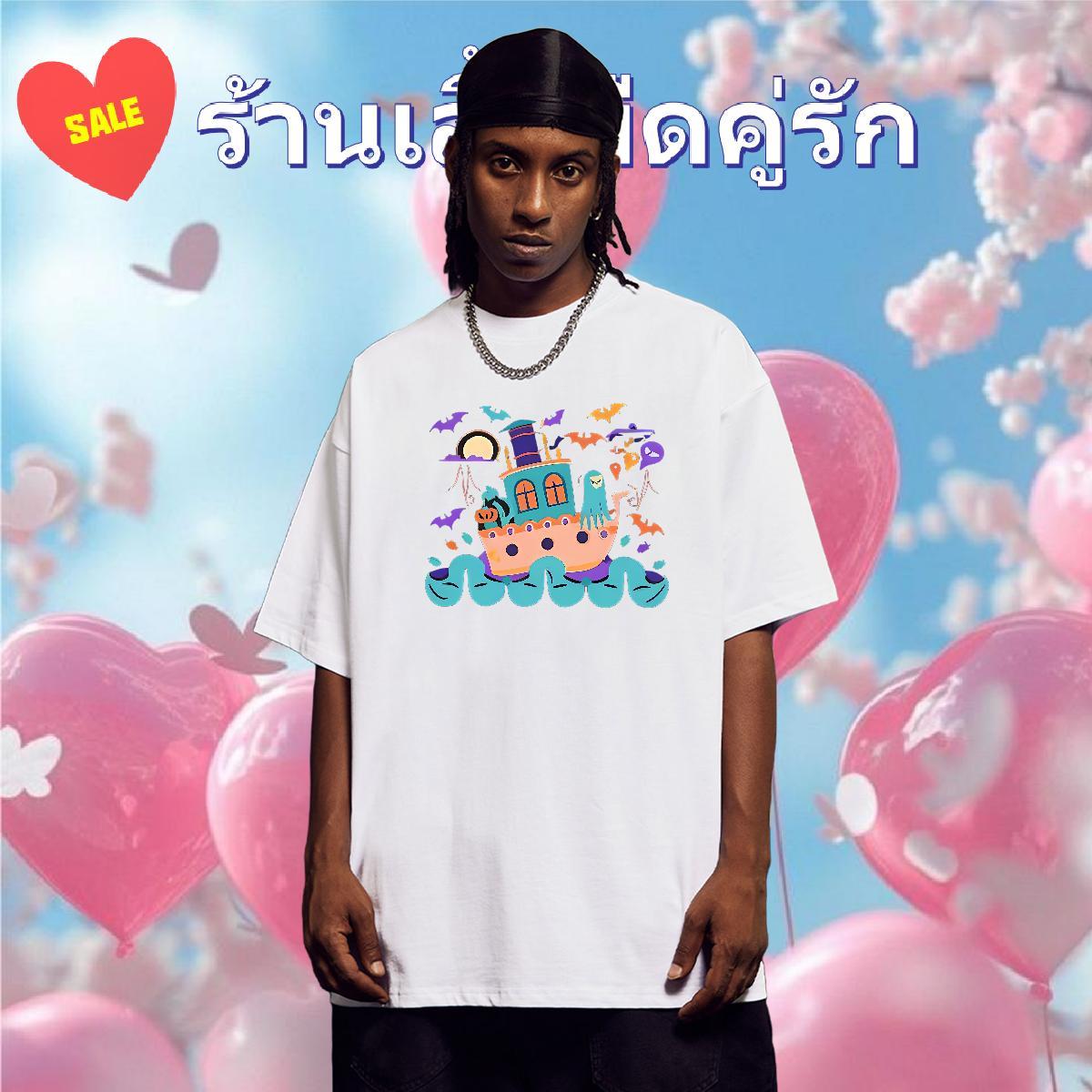 2024 DIY T Shirt For Man 230g Cotton Street Wear Tees Breathable Short Sleeve Wholesale Men Tops Tees Cartoon Printing L-4XL