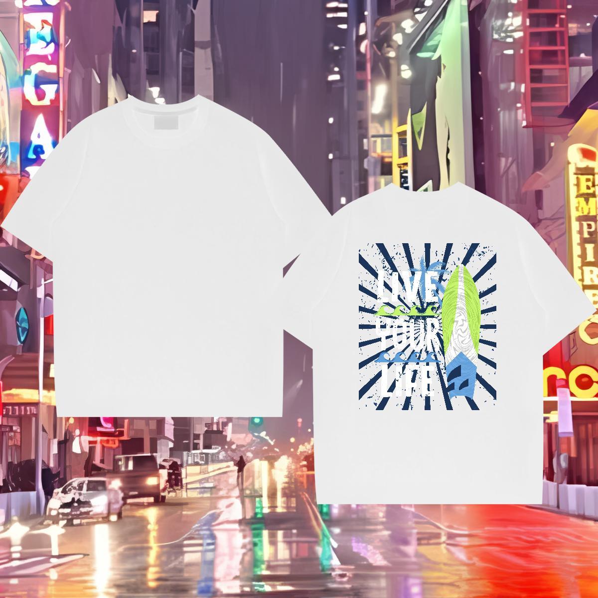 Wholesale Mens T Shirts 230g Cotton tree Street Casual Tshirts Crew Neck Designer Men Tees Plus Size Cartoon