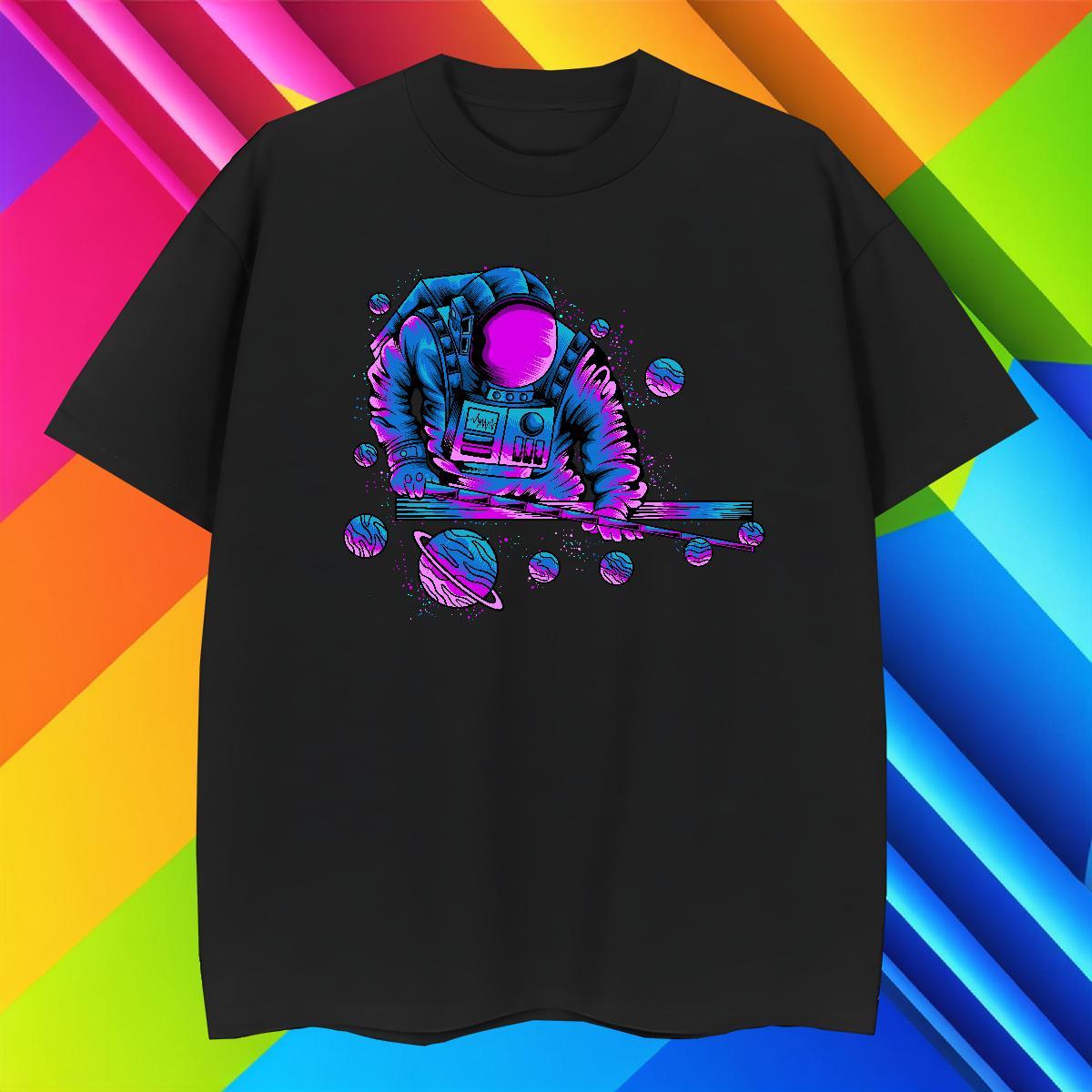 Men T Shirts 100% Cotton 230g cosmonaut Outdoor Short Sleeve Soft White Plus Size Men Tees Designer Cool Tops