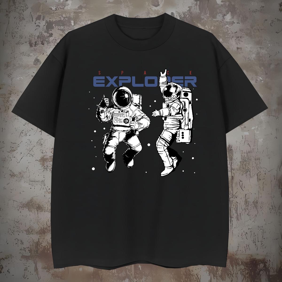 Mens T Shirts 230g Cotton universe Anime Printing Street Breathable Short Sleeve Custom Printed Men Tees Casual New Designer Tees Shirts