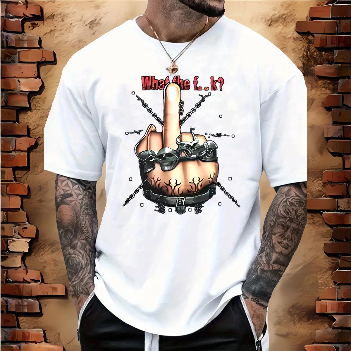 T Shirt For Man 230g Pure Cotton hands Home Outdoor Breathable Crew Neck Custom Cartoon Men Clothes T-Shirt 2024 Designer Comfortable Clothings