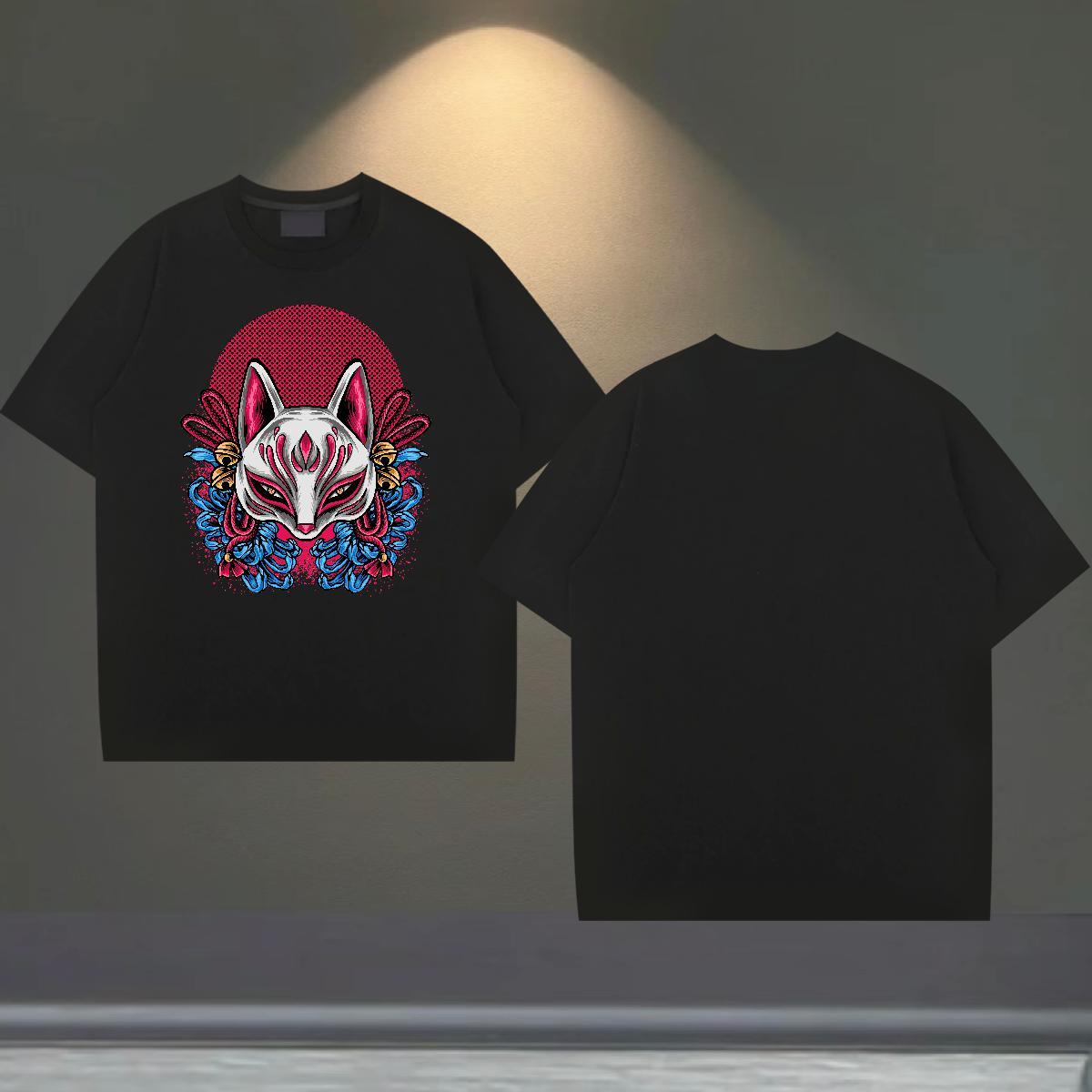 Stylist T-Shirts 230g Pure Cotton Street Casual Polos Breathable Crew Neck Soft Men Tshirts DIY Printed