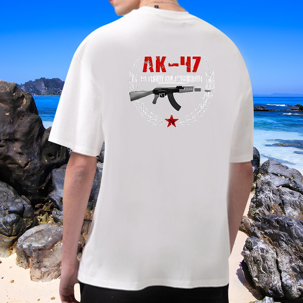 Unisex Tshirt for Man Woman 230g Cotton gun T-Shirts for Men Daily Outfit O Neck Short Sleeves Asian Size Factory Direct Tops