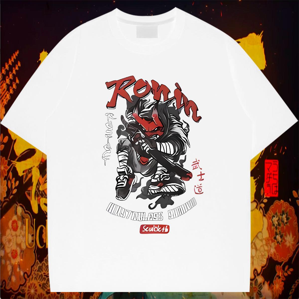 T shirt 230g Cotton Terror Sports Casual Breathable Short Sleeve DIY Tshirts Classic Popular Tees Shirts