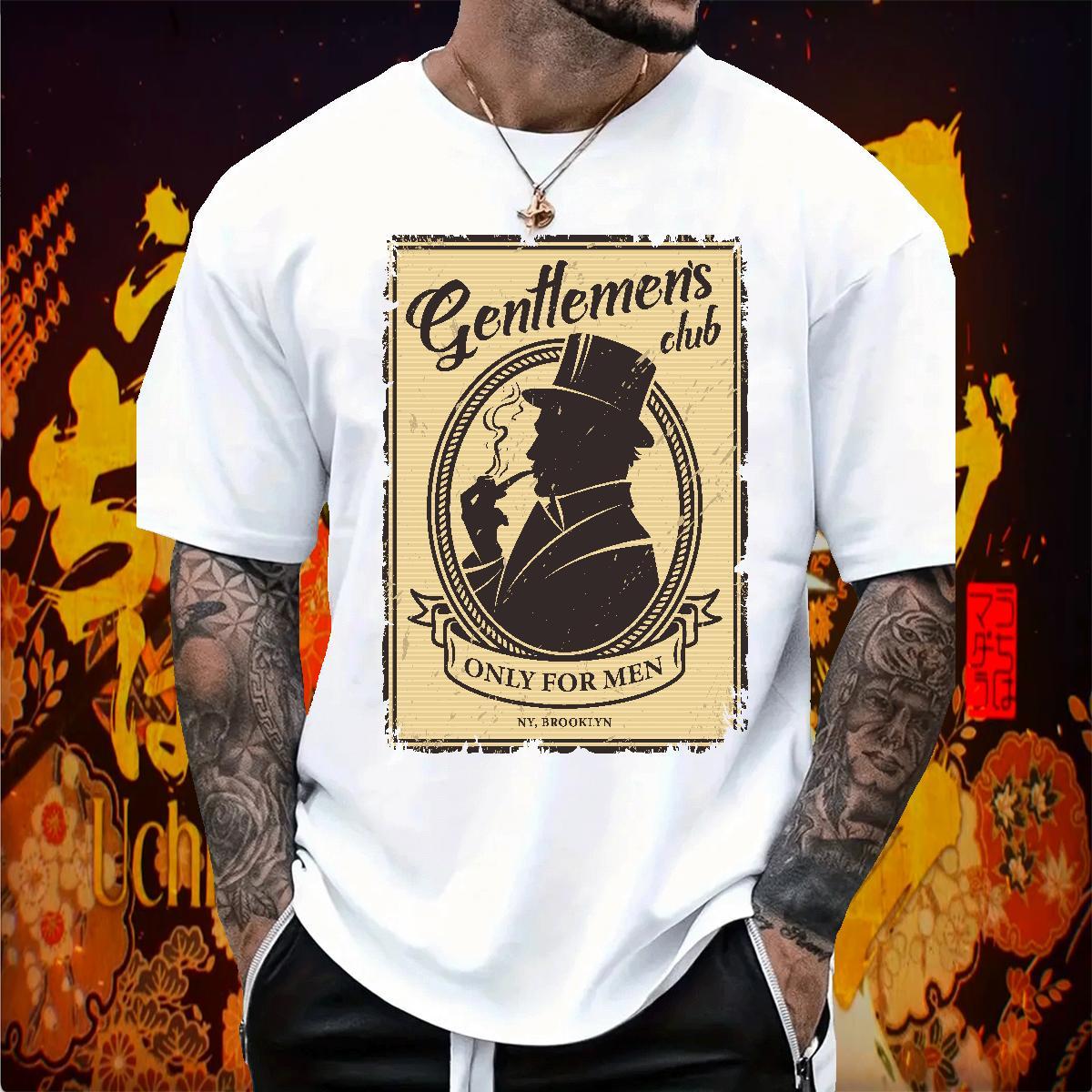 T-Shirts for Men 100% Cotton 230g portrait Outdoor Short Sleeve O-Neck Custom Big Size Tshirts Fashion Designer Free Shipping Tee Shirt