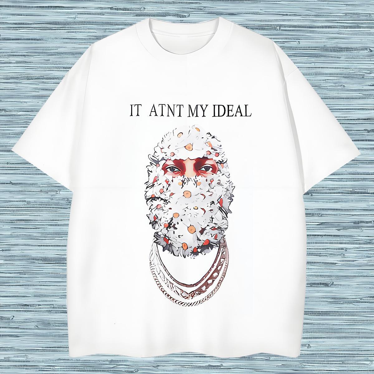 T Shirts Men 230g Pure Cotton portrait Casual Breathable Short Sleeve Asian Size Men Clothes T-Shirt Designer Loose Fit Tops Shirt