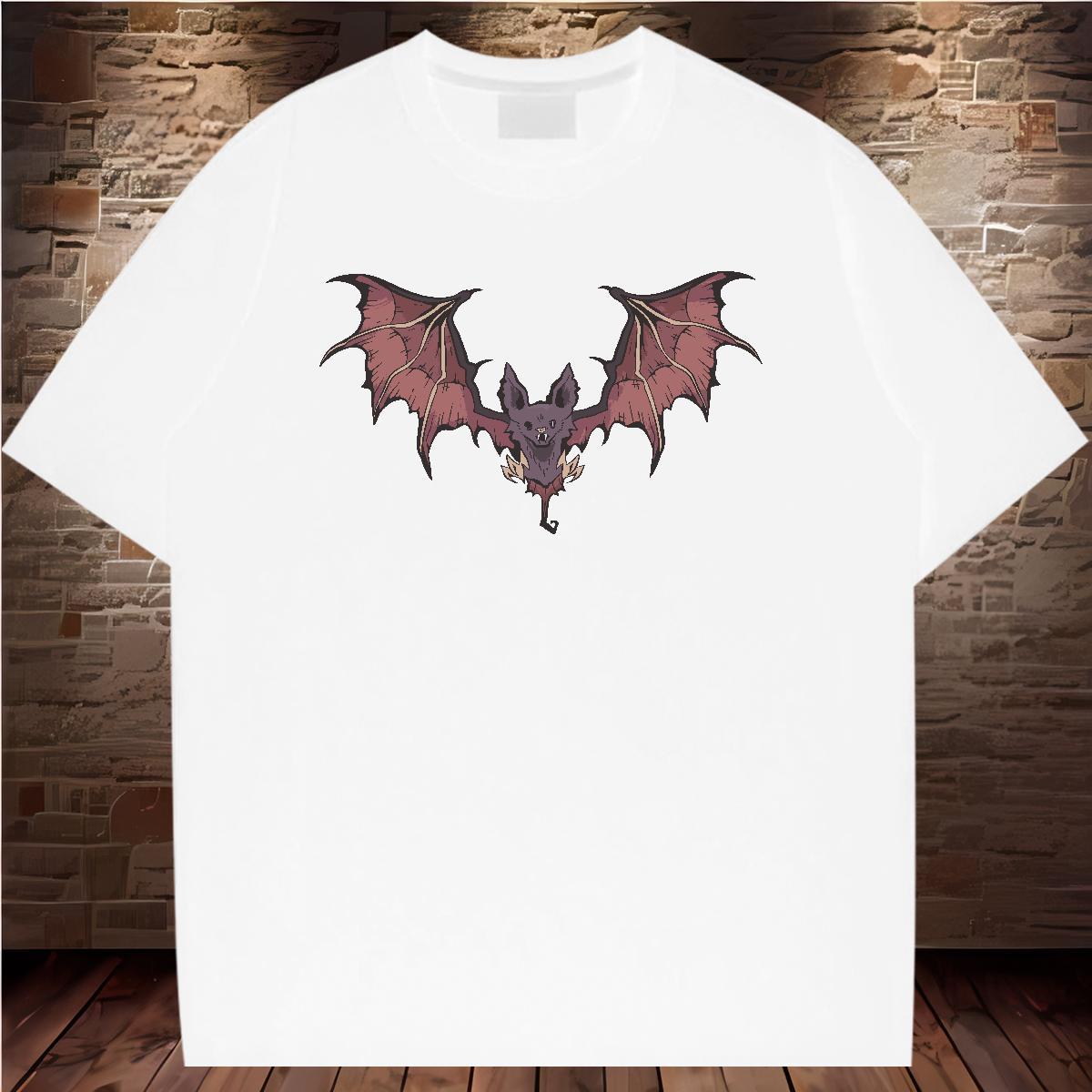Fashion T shirt 230g Pure Cotton bat Outdoor Tops Breathable Brand Men Tops Tees Plus Size Custom
