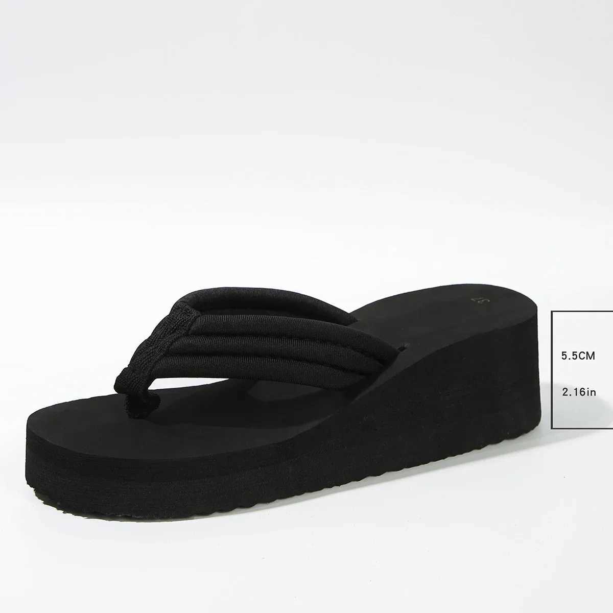Womens Slide 2024 New Summer Leisure Flip Platform Slide Fashion Outdoor Beach Shoes Comfortable Simple Style Flat Slide W250414