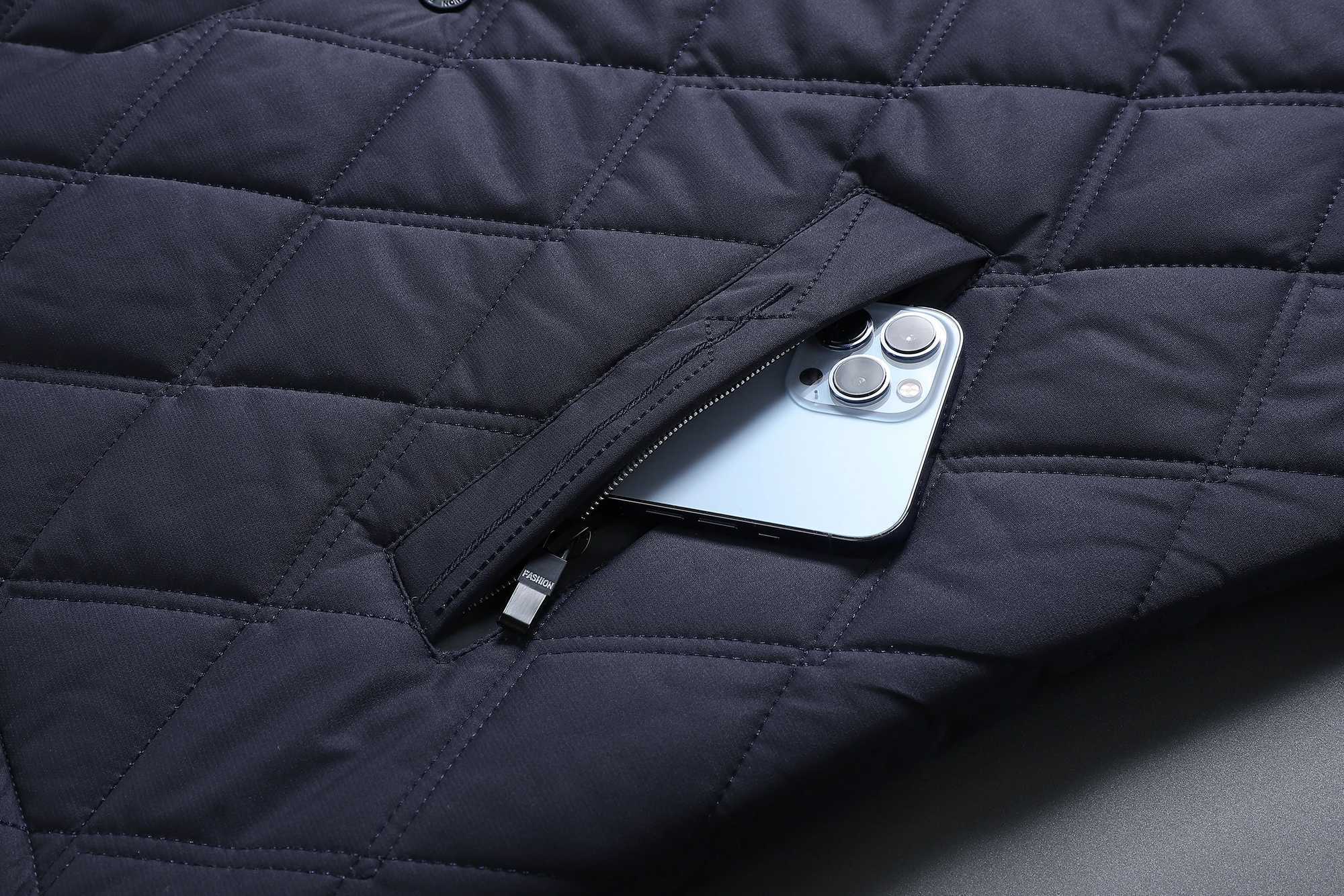 Men's Jackets Autumn and winter middle-aged men warm collar business leisure dad padded clothes z240806