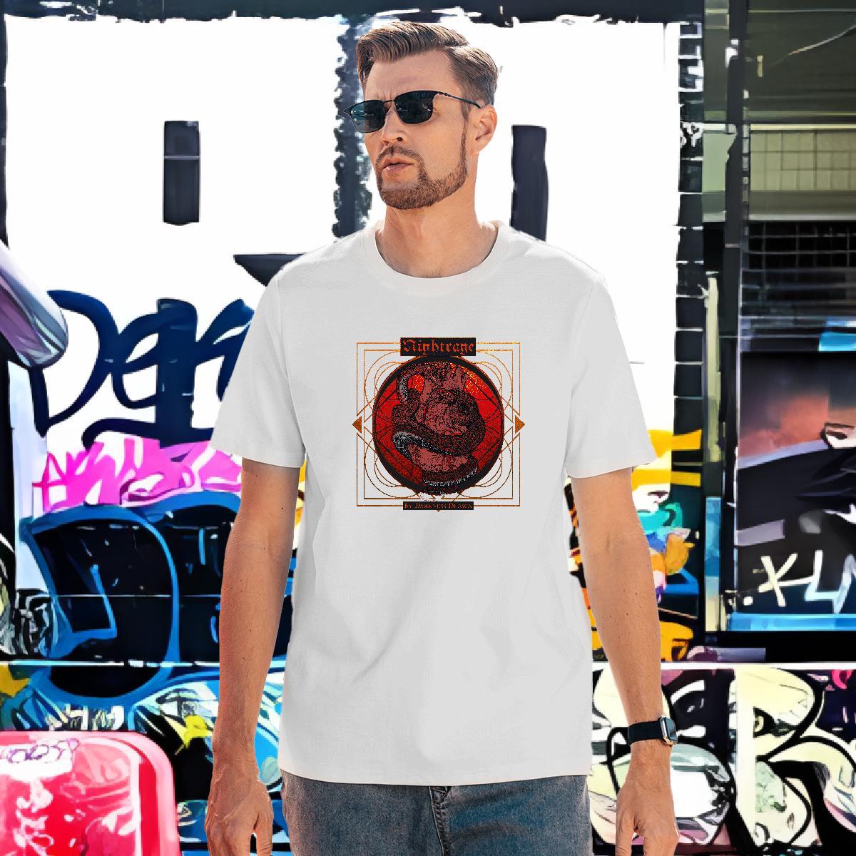 Unisex Mens Tshirts 230g 100% Cotton snake T shirt Spring Summer Crew Neck Breathable DIY Printed Fashion Casual Clothes