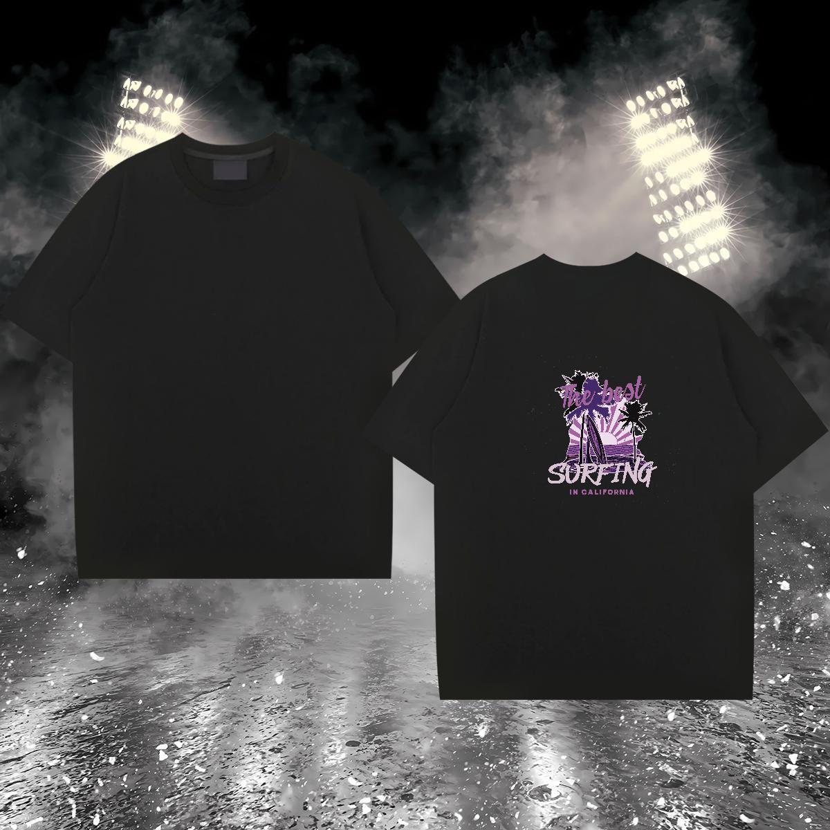 Designer T-Shirts for Men 100% Cotton 230g tree Casual Beach Tees Shirts Short Sleeve O-Neck Popular Men Tops Tees Custom Big Size