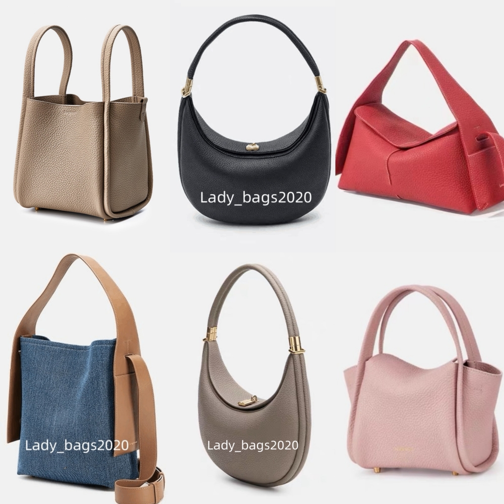 Luna Bag Chocolate Half Moon Handbag Large Bucket Tofu Bags Designer Bowling Purse Underarm Hobo Shoulder Bag Luxury Large Totes Mini Clutch Shopping CrossBody