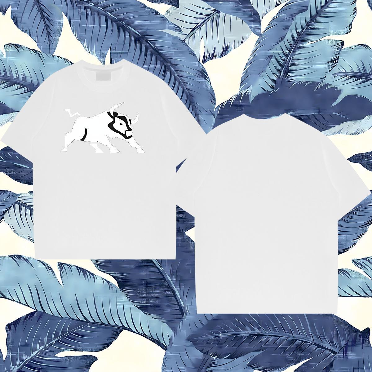 2024 Designer T shirt 100% Cotton 230g cow Beach Tshirts Pure Cotton TOP Quality Couples T Shirts DIY Printed