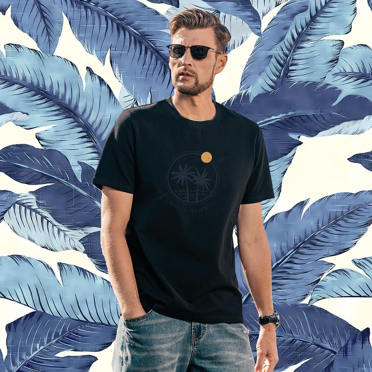 Factory Direct T Shirts Men 100% Cotton 230g sea Street Wear Tops Tees Short Sleeve Soft Wholesale Men Tshirts Oversized 4XL