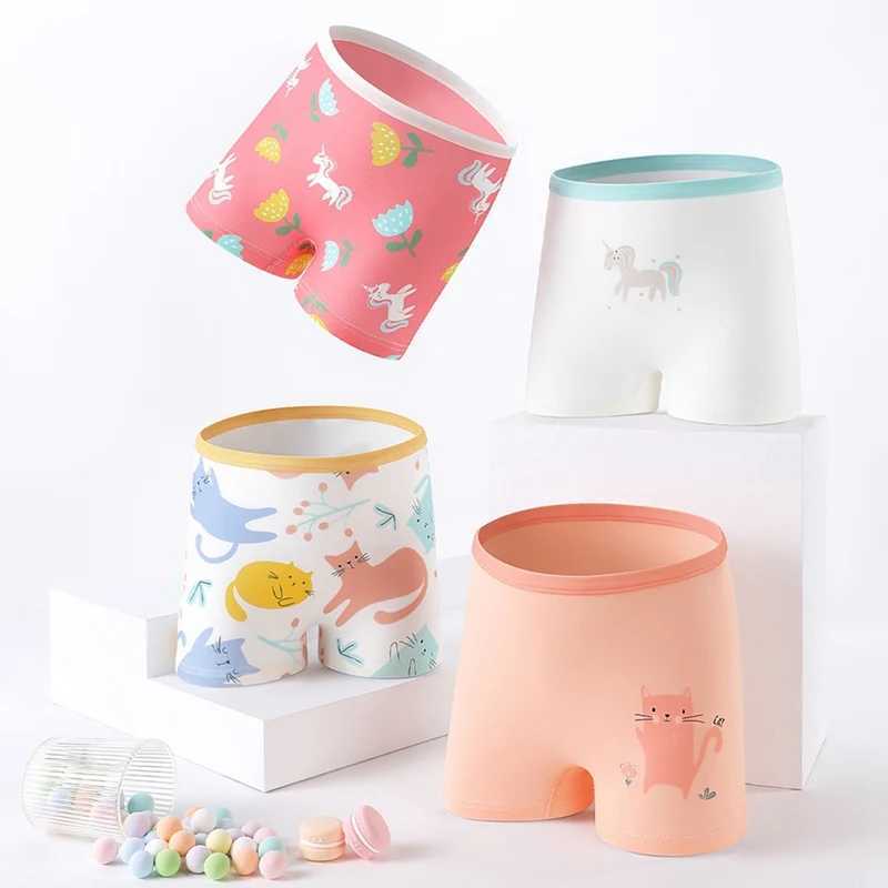 2 pieces/batch of childrens girls underwear cute printed underwear baby underwear cotton cute childrens underwear size 3-11TW240715