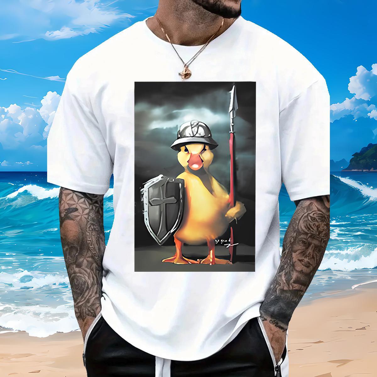 New Arrival T-Shirts 230g 100% Cotton duck Street Tee Shirt O Neck Short Sleeves Comfortable Men Tees Custom Anime